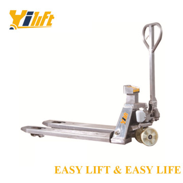 Stainless Steel Weighing Hand Pallet Truck with Scale